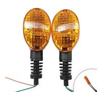 Luz Senal De Giro Luz Direccional para Motocicleta para Kawasaki para Ninja 250R, para Vulcan S 650, D-Tracker 125, 150, 250, W800 Cafe, Intermitente Delantero Y Trasero. Intermitentes(Ámbar,Luz)