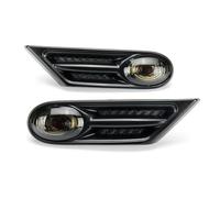 Luz Señal Giro Coche Para BMW Para COOPER R56 R57 Par Luces Posición Lateral Señal Giro Coche Lámpara Intermitente Indicadoras Repetición Cubierta Faro 63137260202(Smoked)