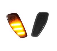 Luz señal Giro dinámica 2 Uds Para Jeep Para Renegade BU 2014 2015 2021 Repetidor Reflexión Advertencia Frontal LED Indicador Lateral Luces Guardabarros Señal Giro Intermitente lateral LED(Smoked Lens