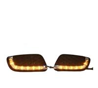 Luz Señal Giro Espejo 2 Luces LED DRL De Circulación Diurna Con Intermitentes Y Luz Antiniebla Para Benz Para Smart Para Fortwo 2008 2009 2010 2011(White)