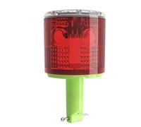 Luz Solar Advertencia - Señal Luminosa Intermitente | Baliza Estroboscópica | Luz Solar Impermeable Construcción Vial Para Vallas Barreras Vehículos Obra, 3/6 LED, 800mAh