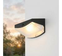 Luz Solar De Pared LED Con Sensor De Movimiento 3000 K IP44 Negro 1