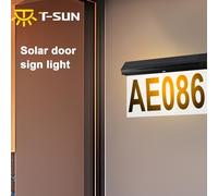 Luz Solar para Número de Casa Exterior, Placa Digital Impermeable IP65, 30 LEDs SMD2835, 31.7x21.5 cm - Iluminación Eficiente, Fácil Instalación en Pared, Ideal para Jardines y (1)