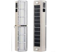 Luz solar recargable para acampar con USB-C, linterna LED portátil de 4000 mAh, 6 modos blanco cálido rojo, lámpara colgante magnética para senderismo al aire libre (B)