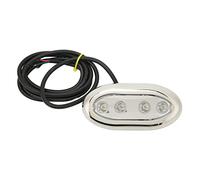 Luz Subacuática Marina 12V 24V IP68 Sellada, Foco Barco Yate Pesca (RGBW) | Cuerpo PC Anillo Acero Inoxidable 316 Carcasa Sellada Antivibración Luz Decorativa Barco Yate Muelle Pesca
