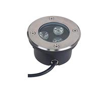 Luz subterránea ultrafina LED 3W Luz de tierra baja LED Foco empotrable al Aire Libre al aire libre impermeable Incrustado Luz de suelo de jardín de bajo voltaje Plaza del paisaje patio acero inoxidab