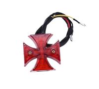 Luz Trasera 1 Luz Trasera De Motocicleta, Luz De Freno Trasera, Luz De Matrícula, Luz LED Cruzada Envolvente con Lente, Luces Traseras De Remolque De Motocicleta