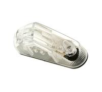 Vicma Luz trasera LED 11417 – Transparente 83 x 22 mm, Certificado E, con luz de matrícula universal