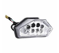 Luz trasera adaptable para Rieju 50 MRT transparente con LEDs.