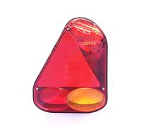 Luz trasera antiniebla intermitente triangular retrovisor izquierdo con cable para remolque, tráiler, caravana, camión
