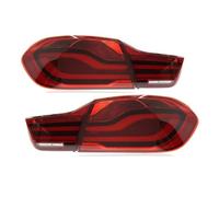 Luz Trasera Coche Para BMW 4 series F32 2013-2020 Actualización de luz trasera LED Lámpara trasera completa modificada Accesorios para automóvil Señales giro dinámicas Traseras Luces Después(Set Red S