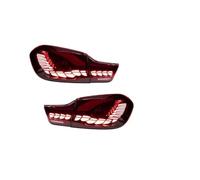 Luz Trasera Coche Para BMW Serie 4 F32 F36 F82 F83 M4 Para GTS 425i 430i 2013-2020 Accesorios para luces traseras LED Dragon Scales Lámparas traseras para automóvil Traseras Luces Después(Red one set)