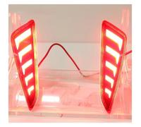 luz trasera coche Para TOYOTA para C-HR para CHR 2016-2019 Luces LED intermitentes parachoques trasero coche Reflector luz trasera freno Luz circulación diurna DRL Pilotos Traseros Remolque(Rear light