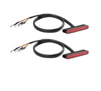 Luz Trasera De 11 LEd 12 V, Luz De Freno Trasera Luz De Freno Para Chopper Bobber Scooter Bicicleta Motocicleta ATV Trasera(2pcs Red)