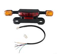 Luz trasera de bicicleta eléctrica con luz de freno integrada, señales de giro dobles y luz de conducción, diseñada para sistemas de vehículos eléctricos de 48 V, 60 V y 12 V (48/60 V)