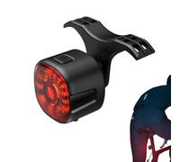 Luz trasera de bicicleta inteligente - Luz trasera inteligente recargable por USB, IPX6 impermeable, con detección de frenado | Alta -Light Stop para una conducción segura, fuego alto pos