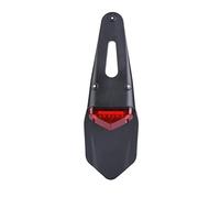 Luz trasera de motocicleta, luces traseras de freno de motocicleta luces LED de matrícula de guardabarros trasero para bicicleta de tierra(rojo)