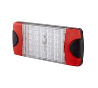 HELLA 2SD 980 602-211 Piloto posterior - DuraLED Combi - LED - 24/12V - montaje exterior/atornillado - Color de tulipa: transparente - Conector: Conector DEUTSCH - izquierda/derecha - Cant.: 1