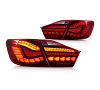 Luz trasera derecha Compatible Con Toyota Para Camry 2012 2013 2014 4 Piezas Luz Trasera Luz Trasera Intermitente De Freno Luz Para Coche Accesorios(Red full set)