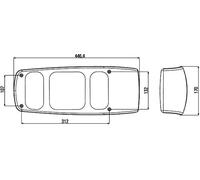 HELLA 2VA 007 502-111 Piloto posterior - Caraluna I - Lámparas incandescentes - ECE - izquierda