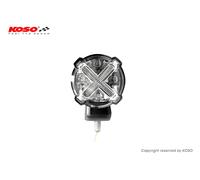 Luz trasera Koso LED GT-02S función de luz de freno de cristal transparente