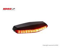 Luz trasera Koso LED GT-06 de cristal rojo con homologación