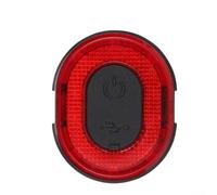 Luz trasera LED inteligente de freno para bicicleta con cuentas de lámpara COB, sensor de luz, despertar vibración, 3 modos de iluminación, recargable tipo C, resistente al agua (doble soporte rojo)