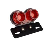 Luz Trasera Luz Trasera De Freno LED para Motocicleta, Luz De Destello, Luz De Freno De Motocicleta, Luz Trasera con Luz De Matrícula, Indicadores De Señal De Giro