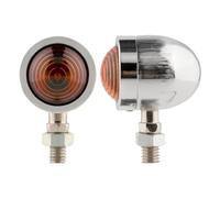 Luz Trasera Moto Con Soporte De Matrícula Para CB650R Para CBR650R Para CB500X Para CB1000R Para CB125R Luz Indicadora Señal Giro Intermitente Retro Cromada Para Moto Impermeable(2pcs Sliver)