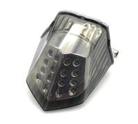 Luz Trasera Moto Para Todo Tipo De Clima Para XJ6 Diversion F Para XJ6N Para XJ6F Para FZ6R Para FZ-6R 2009-2020 Señales Giro Freno Trasero Luz Trasera Led Integrada Impermeable(Smoked Black)