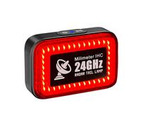 Luz Trasera para Bicicleta con de 24 GHz y Sensor Inteligente, Luz de Advertencia para Ciclismo, IP64, Resistente Al Agua, Luz LED para