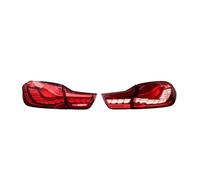 Luz Trasera Para BMW 4 Series F32 F36 F82 Para M4 2014-2020 GTS 2PS Luz Trasera Giro Dinámico Montaje De LED Coche(Red)