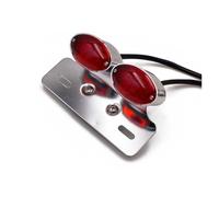 Luz Trasera para Motocicleta Accesorios para Luz De Freno Trasera Motocicleta Universal Modificada con Luz Trasera LED Dirección Soporte Matrícula Motocicleta(Red B)