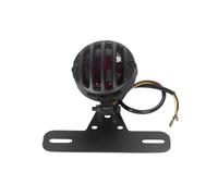 Luz Trasera para Motocicleta Harley para Bobber para Chopper, luz Trasera de Metal Negro para Motocicleta, Luces de Freno, Accesorios para Luces traseras de Motocicleta