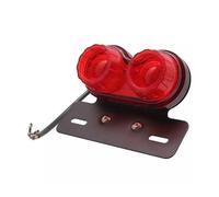 Luz Trasera para Motocicleta Luz Freno Trasera Doble Motocicleta Luz Advertencia Parada Soporte Matrícula Modificado Motocicleta Intermitentes Accesorios Motocicleta(Red)