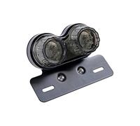 Luz Trasera para Motocicleta Luz Freno Trasera Doble Motocicleta Luz Advertencia Parada Soporte Matrícula Modificado Motocicleta Intermitentes Accesorios Motocicleta(Dark Gray)