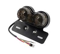 Luz Trasera para Motocicleta Luz Trasera Universal para Motocicleta De 12 V Luz De Marcha Integrada Luz De Freno/Intermitente con Soporte para Matrícula