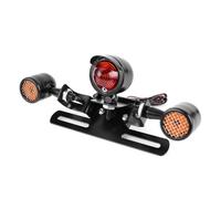 Luz Trasera para Motocicleta Soporte Universal para Marco De Luz LED para Matrícula Motocicleta Soporte para Luz Señal De Giro Trasera Accesorio De Montaje(Style A)