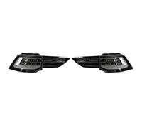 luz trasera Para Volkswagen para Golf 8 para MK8 | Accesorios de luz trasera de coche 2021-2023(Black a pair)
