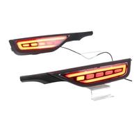 Luz Trasera Parachoques para Jazz para Fit 2018-2020 2 Luces Antiniebla Traseras LED Luz Parachoques Trasera Freno Reflector Señal De Giro(Model A)