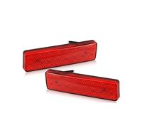 Luz Trasera Parachoques para Vauxhall para Opel Movano 1998-2014 2X LED Reflector Parachoques Trasero Luz Trasera Roja(2pcs Red Lens)