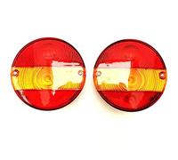 Luz trasera redonda con luz intermitente LED para tractor, remolque, camión, coche, remolque, luz trasera