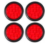 Luz Trasera Redonda Impermeable de 4 Pulgadas (12 Luces) para Remolque camión y automóvil.
