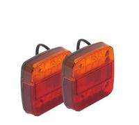 Luz Trasera Remolque Piloto Trasero Conjunto De Luces Coche 20 Luces Traseras Led Para Remolques Luz Trasera De Camión De Señal De Giro Led Impermeable Para Camión De 10-30V ( Color : 2PCS-Red-Yellow