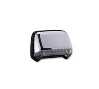 LUZ trasera SHIN YO LED, cromada, vidrio transparente, plata