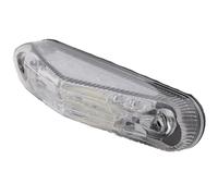 Vicma Luz trasera LED 11417 – Transparente 83 x 22 mm, Certificado E, con luz de matrícula universal