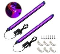 Luz Ultravioleta, Luz Negra 5w, 2PCS Luz Negra Ultravioleta, Luz Uv, Uv Light, Tubo De Luz Negra Uv Puerto USB LED, Portátil Lámpara De Luz Uv para Glow Fiesta, Halloween, Fiesta, Neón, Discoteca