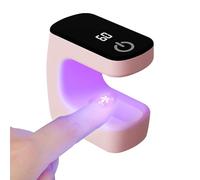 Luz UV de uñas de gel, lámparas LED para esmalte de gel, mini suministros de manicura portátiles para mujeres, señoras, niñas, estudiantes, profesionales, salones, talleres, actividades en casa