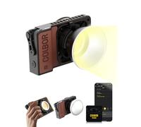 Luz Video, COLBOR W60 Foco Video Portátil 345g 60W Iluminación Continua DC/Tipo C con App para Filmación Entrevistas Transmisión en Interiores Exteriores, Luz-Video-Foco-LED-Fotografia
