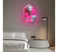 Luzes de neón con de , ¿Es amor? de pared para el hogar, USB, con ajustable en niveles, impresión de UV, adecuado para , habitaciones para hombres y mujeres, salas de juegos, fiestas